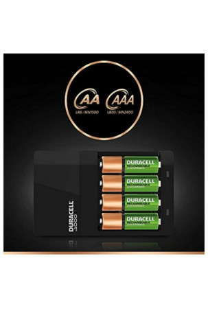 Įkroviklis + įkraunamos baterijos DURACELL CEF14 2 x AA + 2 x AAA HR06/HR03 1300 mAh (1 vnt.)