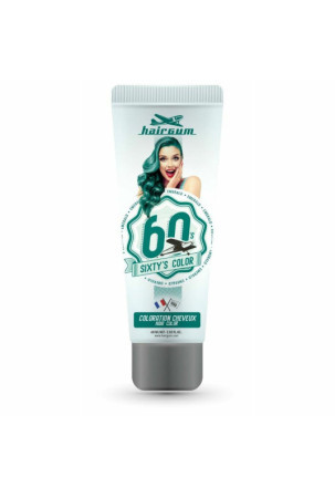 Pusiau laikinas dažas Hairgum Sixty's Color smaragdo žalumo (60 ml)