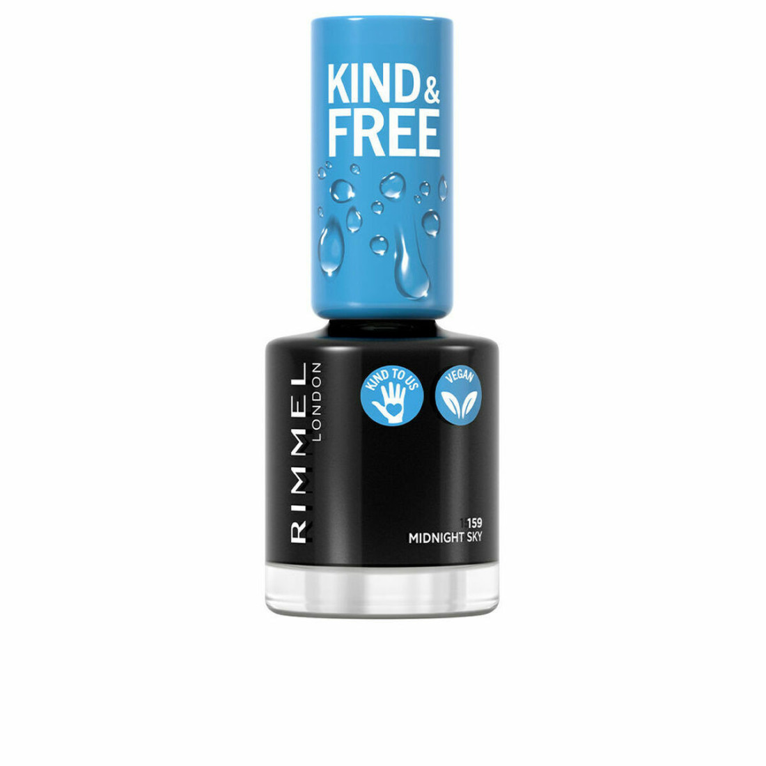 nagų lakas Rimmel London Kind & Free 159-midnight sky (8 ml)