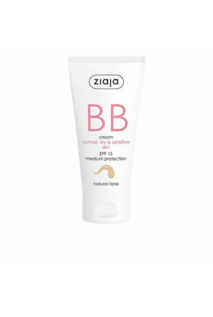 Drėkinamasis kremas su spalva Ziaja Bb Cream Natūralus Spf 15 50 ml