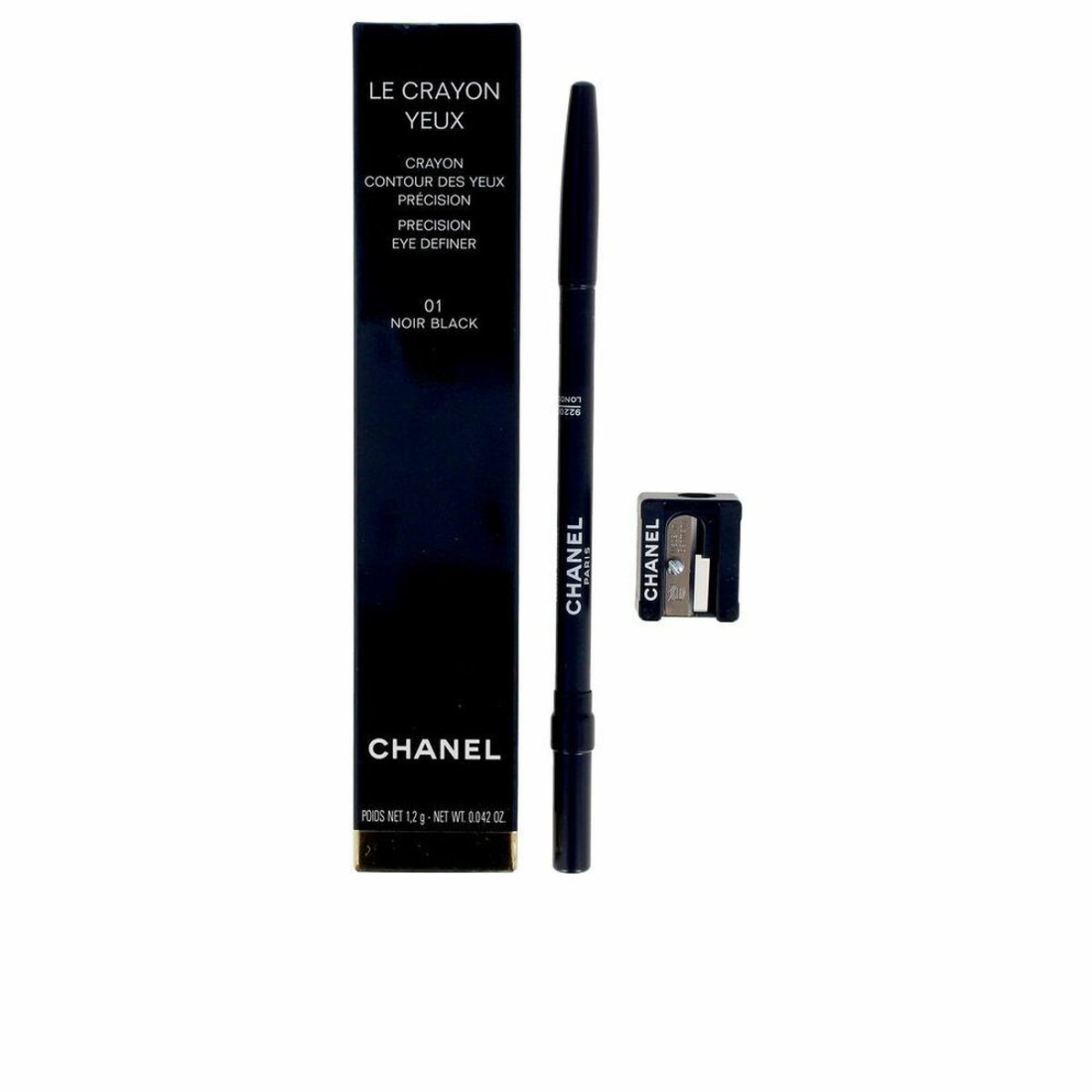 Akių pieštukas Chanel Le Crayon Yeux Noir black-01 (1 vnt.) (1,2 g)