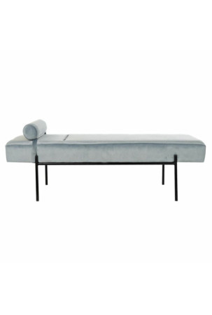 Chaise poilsio sofa DKD Home Decor Juoda Dangaus mėlynumo Metalinis 140 x 59 x 42 cm