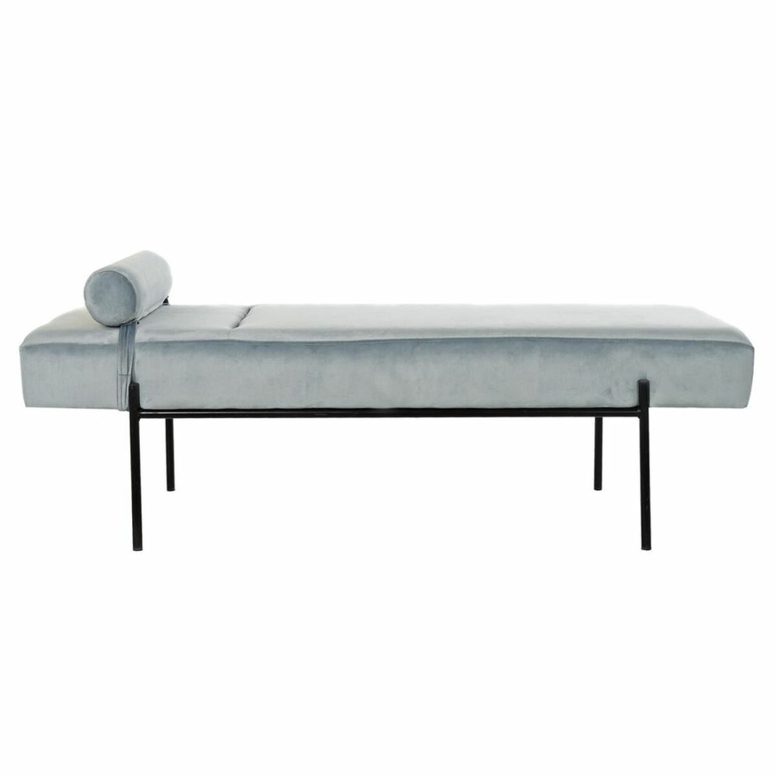 Chaise poilsio sofa DKD Home Decor Juoda Dangaus mėlynumo Metalinis 140 x 59 x 42 cm