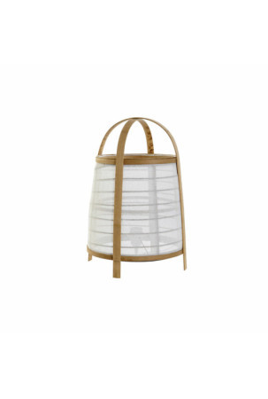 Stalinė lempa DKD Home Decor Balta Natūralus Bambukas 40 W 220 V 32 x 32 x 45,5 cm