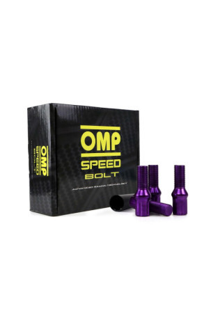 Set Riešutai OMP 27 mm Violetinė 20 uds M12 x 1,25