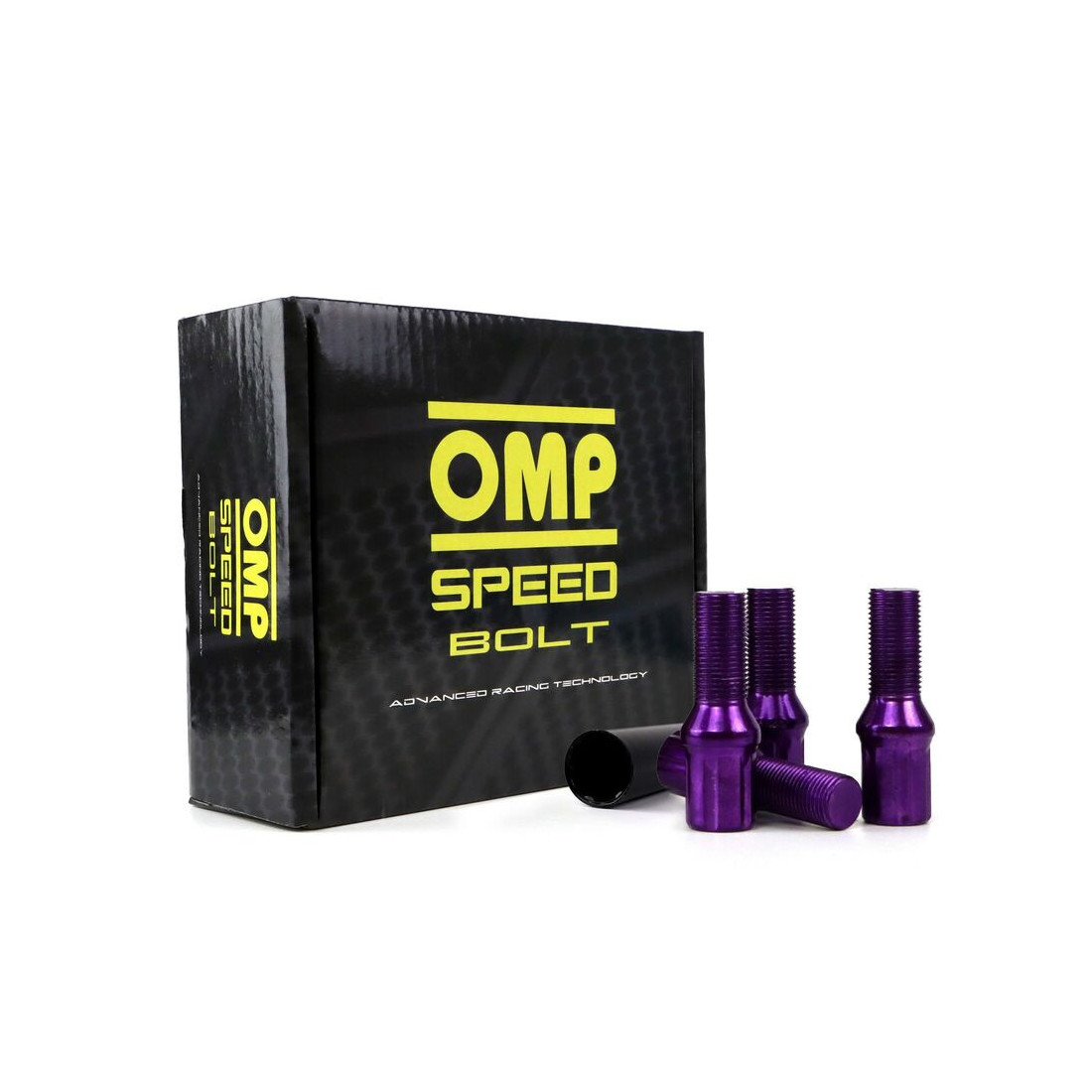 Set Riešutai OMP 27 mm Violetinė 20 uds M12 x 1,25