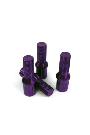 Set Riešutai OMP 27 mm Violetinė 20 uds M12 x 1,25