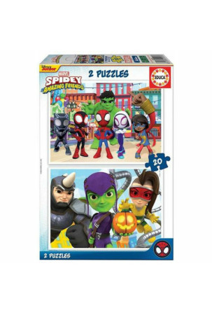 Dėlionė Educa Spidey & His Amazing Friends (2 x 20 pcs)