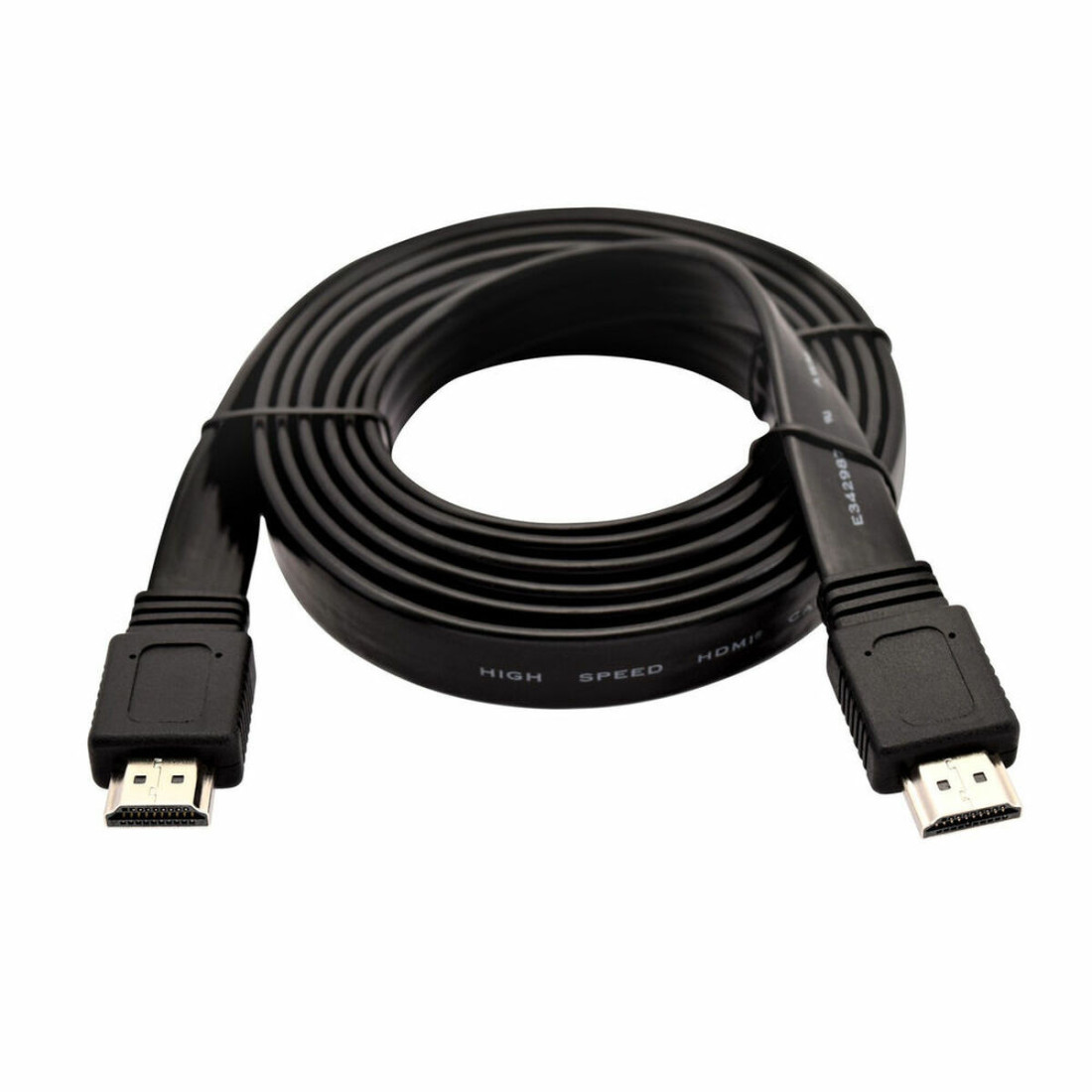 HDMI kabelis V7 V7HDMI4FL-02M-BK-1E (2 m)