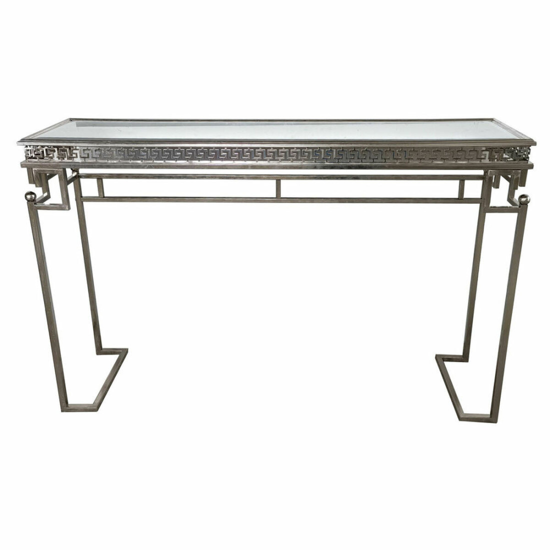 Console DKD Home Decor Sidabras Metalinis Veidrodis Medžio MDF 117 x 31 x 75 cm