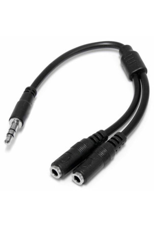 Adaptor Audio Jack Startech MUY1MFFS    Juoda 0,2 m