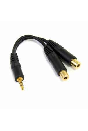 Audio Jack (3,5 mm) kabelis – skirstytuvas Startech MUY1MFF    Juoda 0,15 m