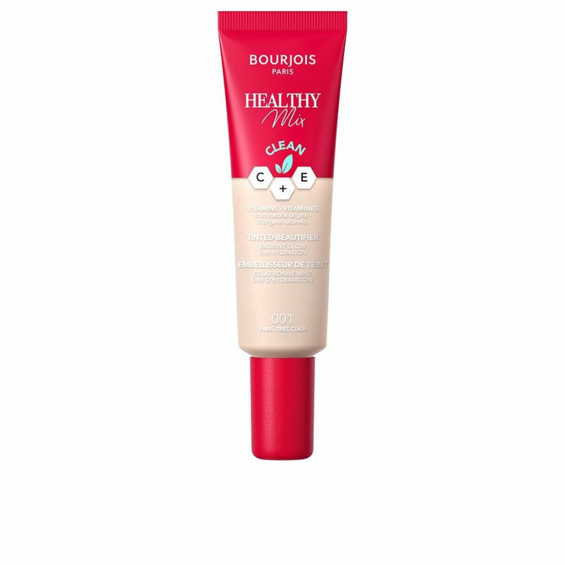 Drėkinamasis kremas su spalva Bourjois Healthy Mix 001 (30 ml)