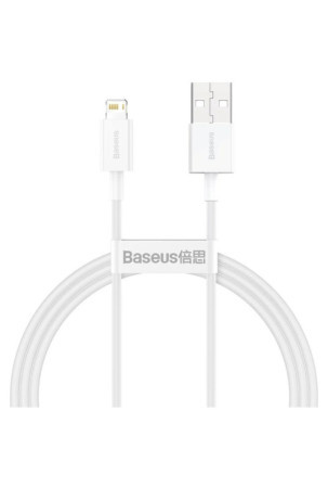 USB - Lightning kabelis Baseus CALYS-A02 Balta 1 m