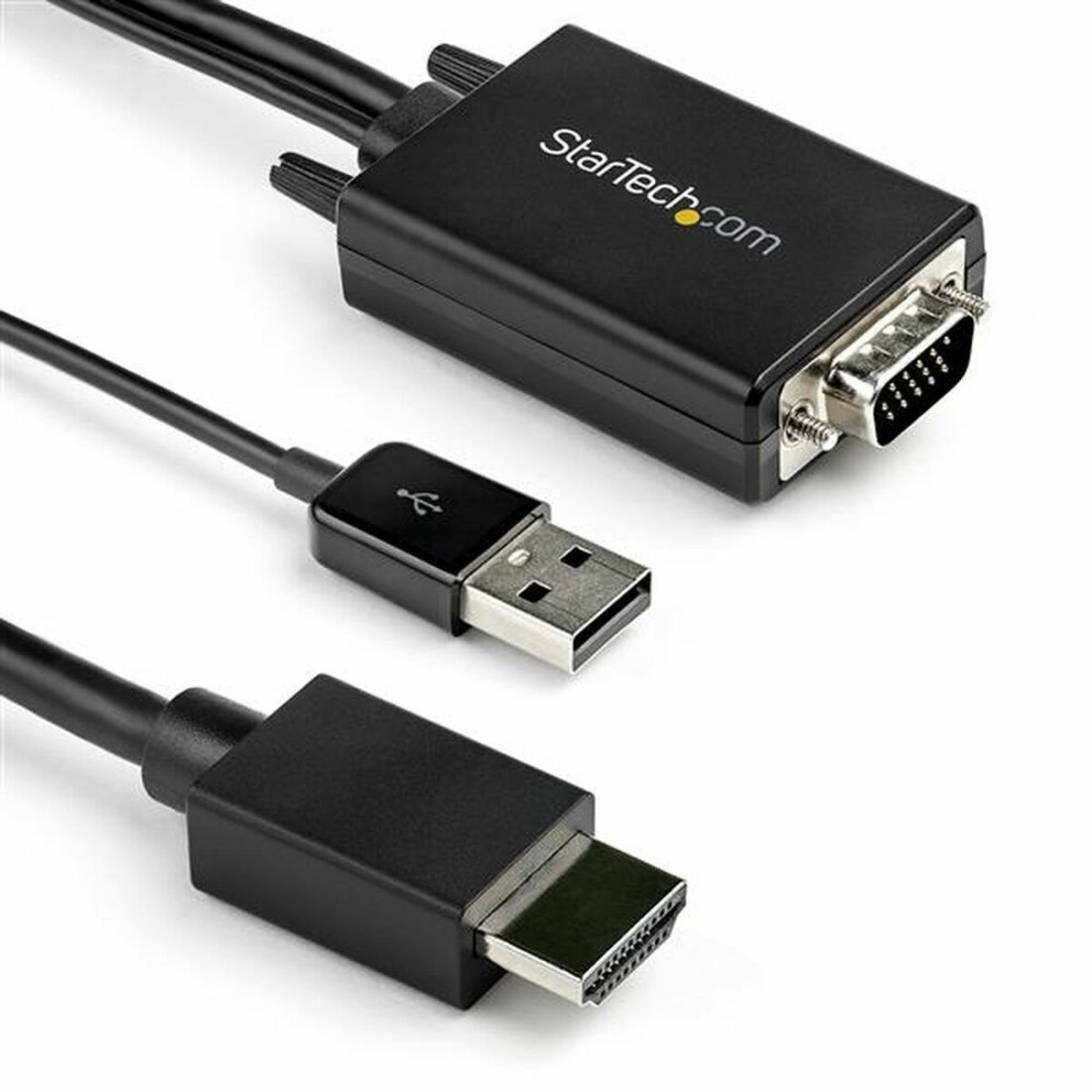 HDMI - VGA adapteris Startech VGA2HDMM2M    (2 m) Juoda