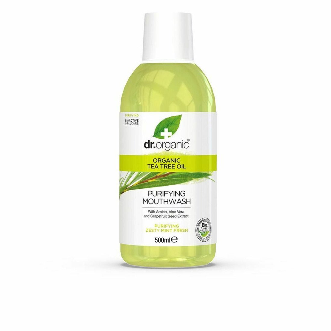 Burnos plovimas Tea Tree Dr.Organic Bioactive Organic Arbatmedžio aliejus 500 ml