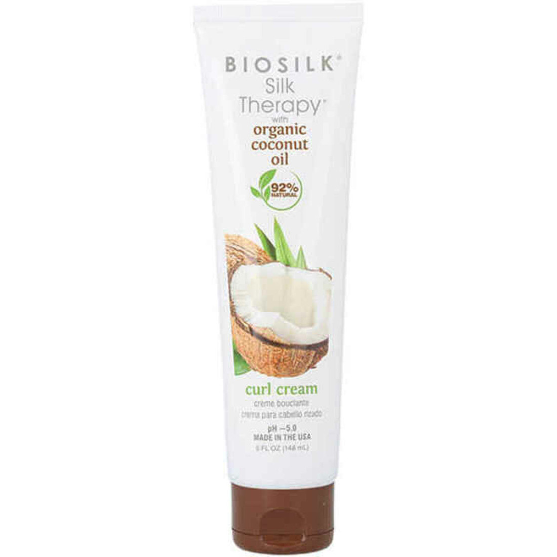 Formuojamasis kremas Farouk Biosilk Silk Therapy Coconut Oil Banguoti plaukai (148 ml)