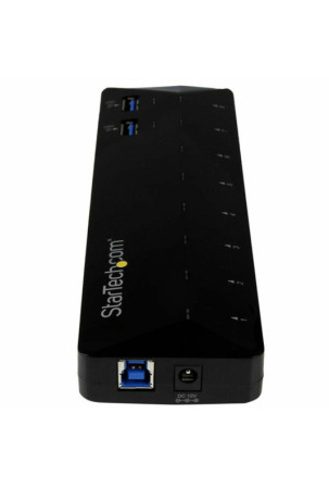 USB šakotuvas Startech ST103008U2C USB 3.0 x 10 Juoda