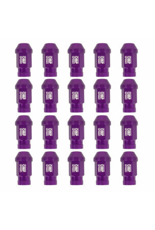 Set Riešutai OMP 7075 40 mm M14 x 1,50 20 uds Violetinė