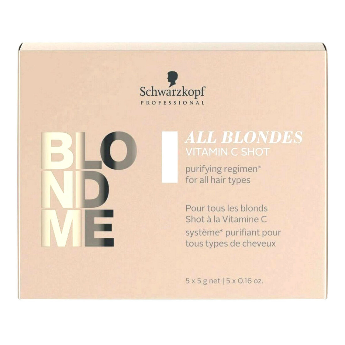 Stiprinantis plaukų gydymas Blondme Keratin Restore All Blondes Shot Detox Schwarzkopf Blondme Keratin (25 g)