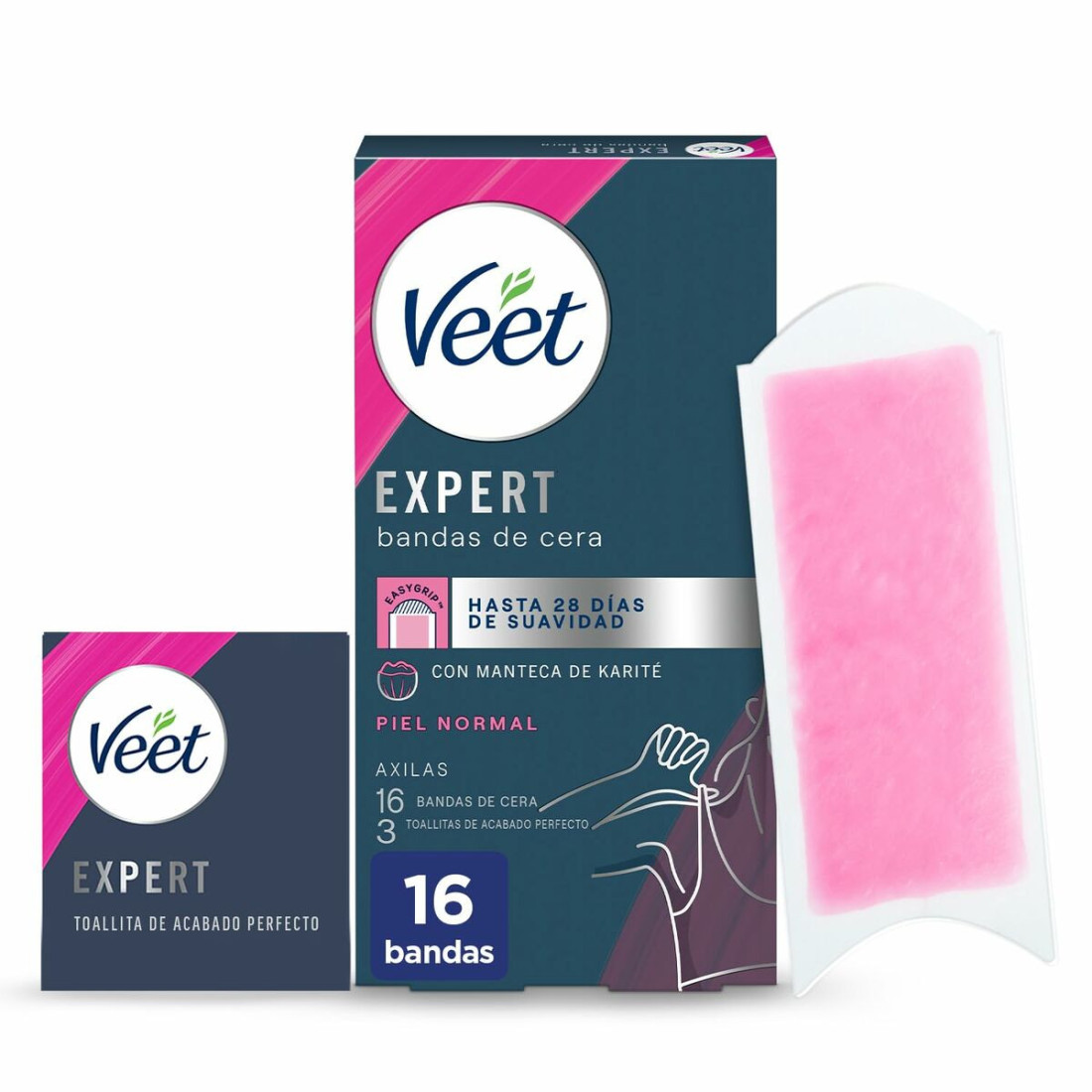 Depiliacinės juostelės kūnui Veet Expert Pažastims (16 vnt.)