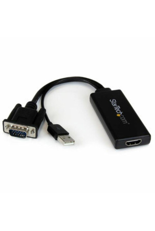 HDMI - VGA adapteris Startech VGA2HDU    Juoda