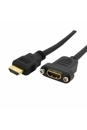 HDMI kabelis Startech HDMIPNLFM3    Juoda