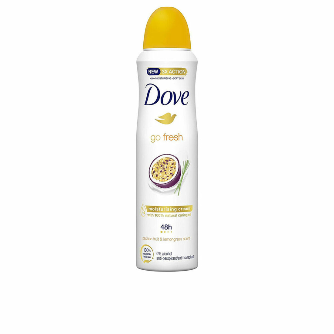 Purškiamas dezodorantas Dove Go Fresh Citrinos Pasifloro vaisius 200 ml