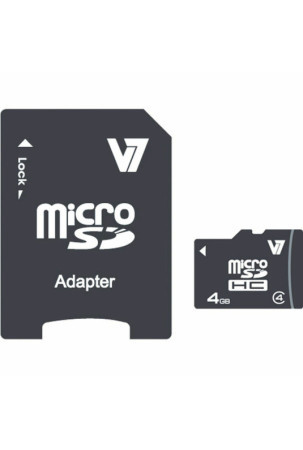 Mikro SD kortelė V7 VAMSDH4GCL4R-2E 4GB 4 GB