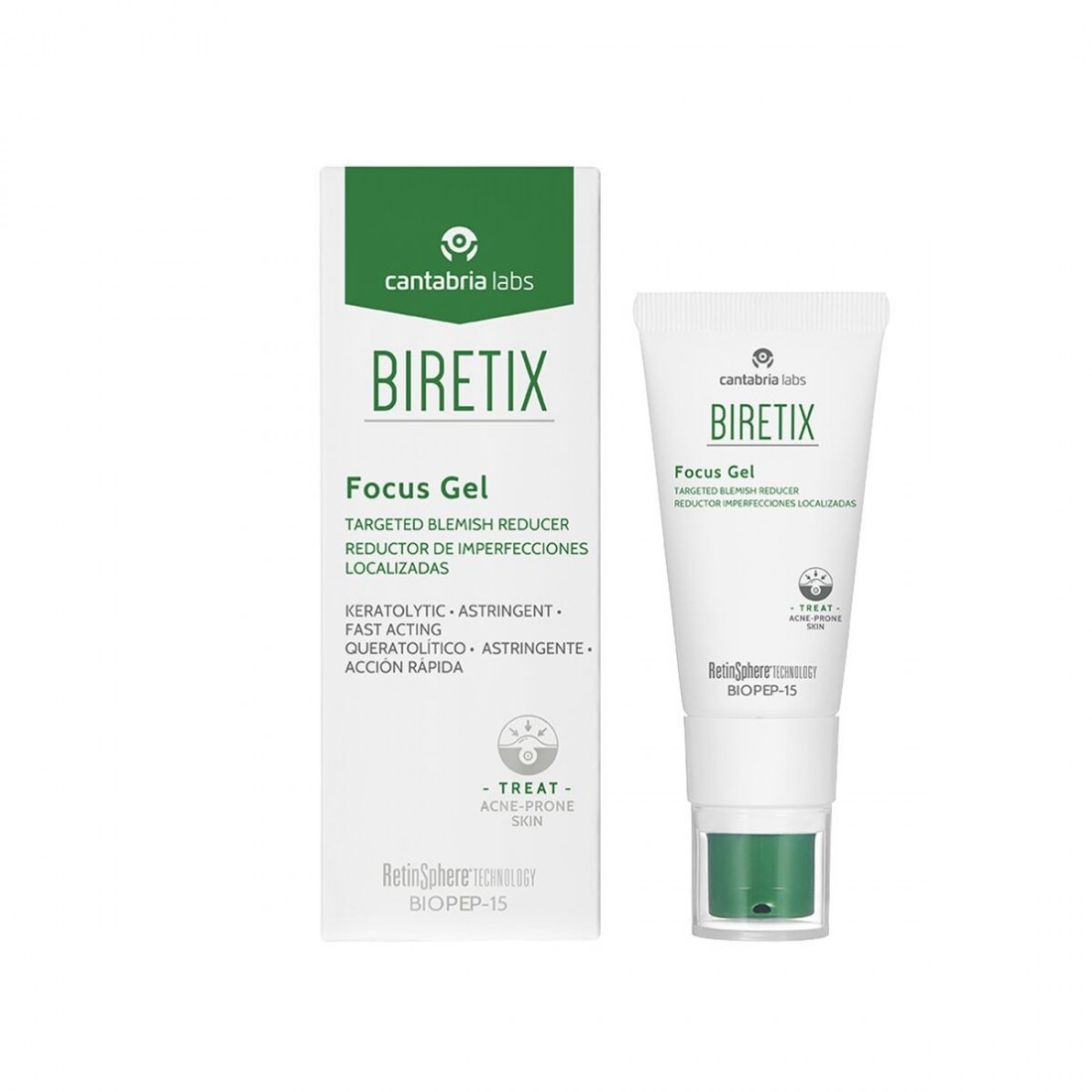 Netobulumo gydymas BIRETIX Focus Gel 15 ml