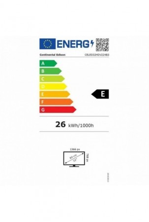 Televizorius Continental Edison CELED32HDV224B3 HD 32"