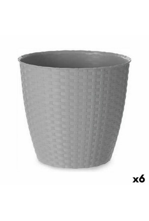 Stiklainis Stefanplast Pilka Plastmasinis 24 x 22,3 x 24 cm (6 vnt.)