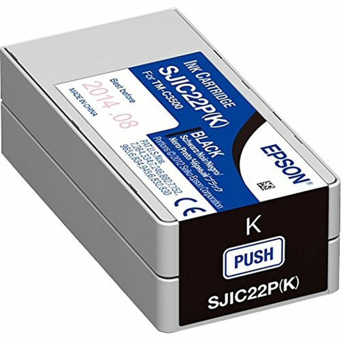 Originali rašalo kasetė Epson SJIC22P(K) Juoda