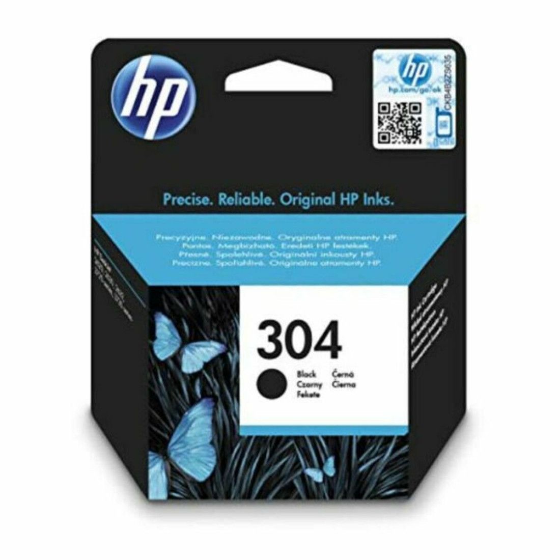 Originali rašalo kasetė HP 304 Juoda