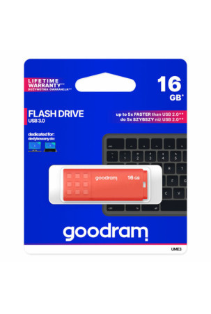 USB atmintukas GoodRam UME3 Oranžinė Juoda 16 GB