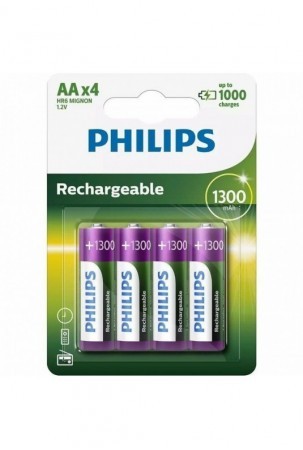 Baterijos Philips R6B4A130/10 1,2 V