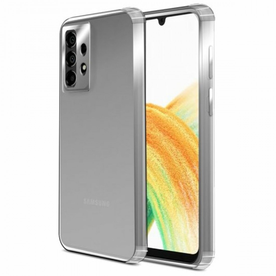 Mobiliojo telefono dėklas PcCom Galaxy A33 Skaidrus Samsung