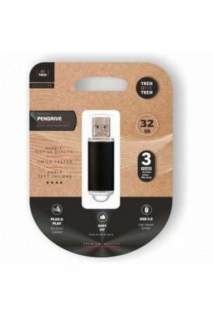 USB atmintukas Tech One Tech TEC3008-32 Juoda 32 GB