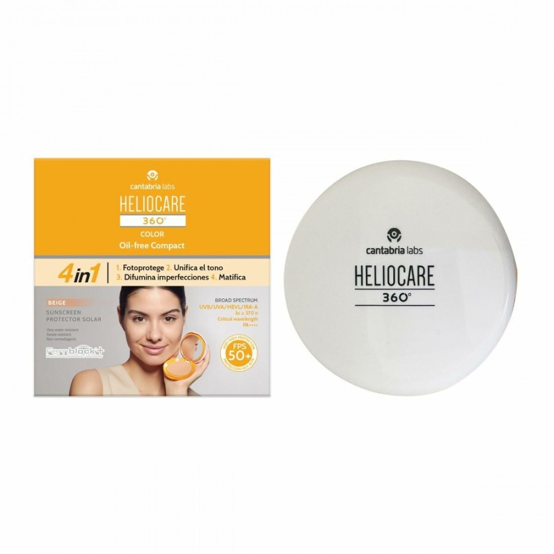 Apsauga nuo saulės su spalva Heliocare HELIOCARE 360º Rusvai gelsva Spf 50 10 g