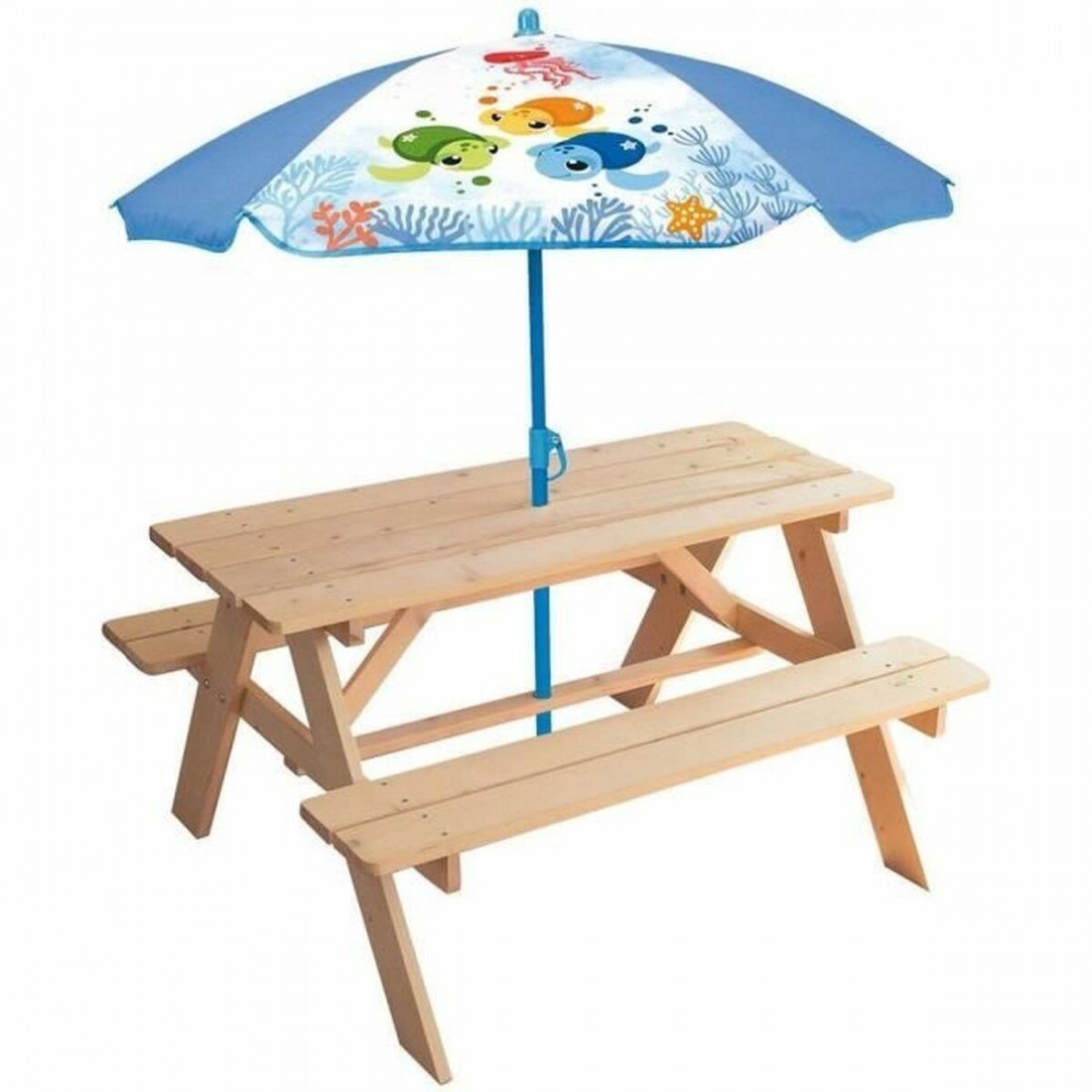 Pikniko stalas Fun House Ruda Skėtis nuo saulės (125 x ø 100 cm)