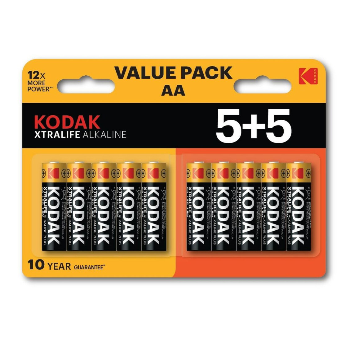 Baterijos Kodak XTRALIFE 1,5 V (10 vnt.)