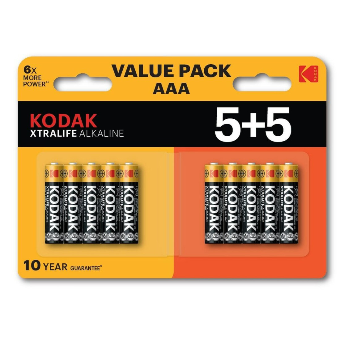 Baterijos Kodak XTRALIFE 1,5 V AAA (10 vnt.)