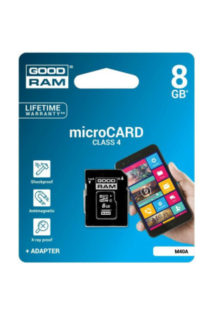 Mikro SD kortelė GoodRam M40A 8 GB