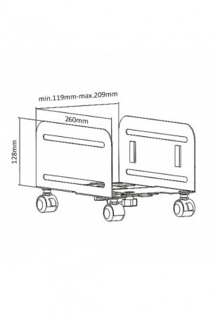 Pagrindas su ratukais MacLean Mount MC-851