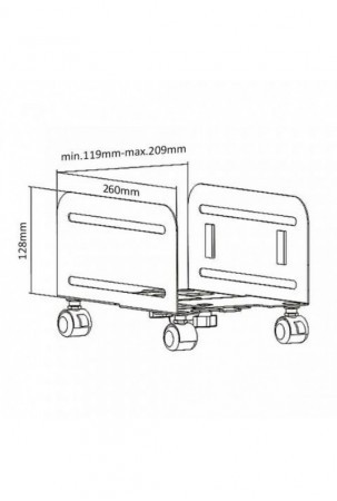 Pagrindas su ratukais MacLean Mount MC-851