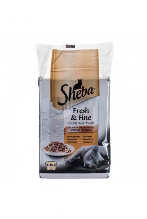 Kačių maistas Sheba Fresh & Fine Višta Turkija Paukščiai 300 g