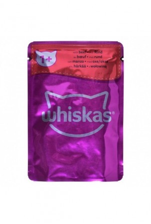 Kačių maistas Whiskas Classic Meals Višta Veršiena Avis Paukščiai 80 x 85 g