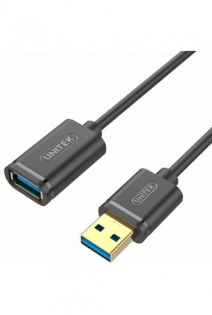 USB laidas Unitek Y-C457GBK Tată/Mamă Juoda 1 m