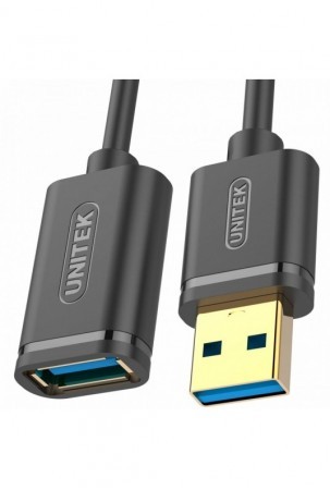 USB laidas Unitek Y-C457GBK Tată/Mamă Juoda 1 m