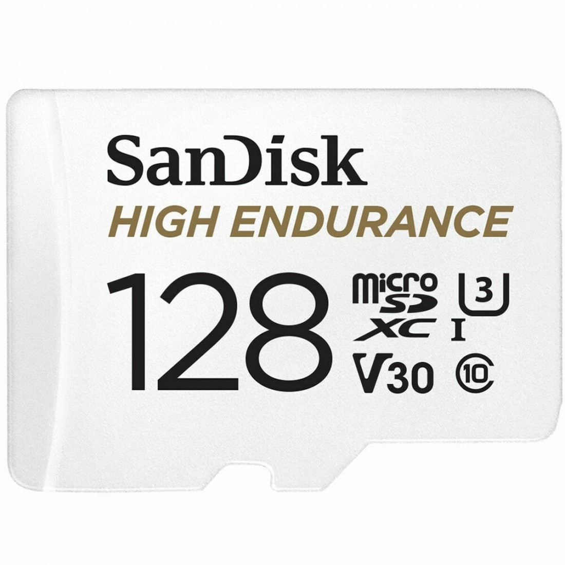 Mikro SD atminties kortelė su adapteriu SanDisk High Endurance UHS-I Balta 128 GB